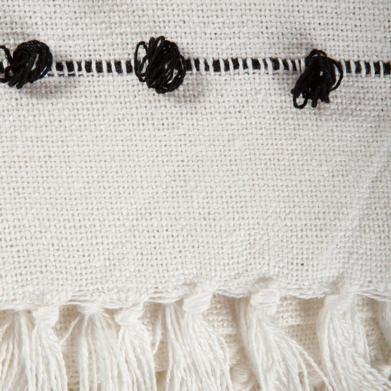 Design Imports DII Off White Woven Loop Throw - Image 2